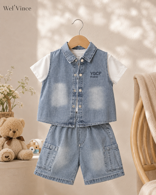 Classic Blue Denim Co-Ord Set