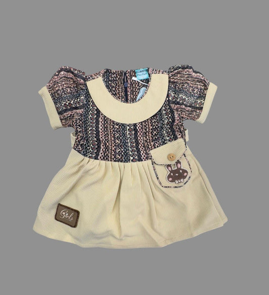 Kids Patterned Fit & Flare Dress