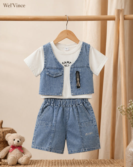 Mini Street Denim Set