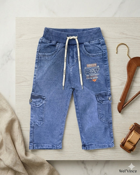 Boys Cargo Denim Pants