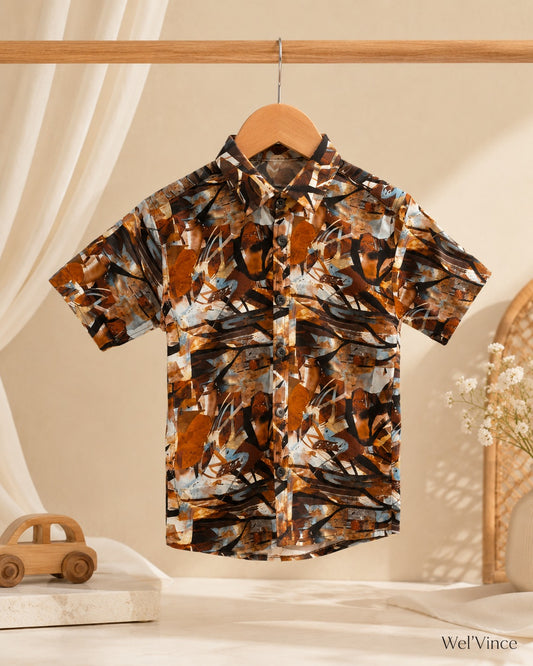 Modern Safari Printed Shirt