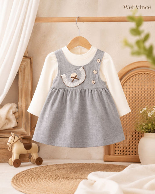 Mini Elegance Grey frock