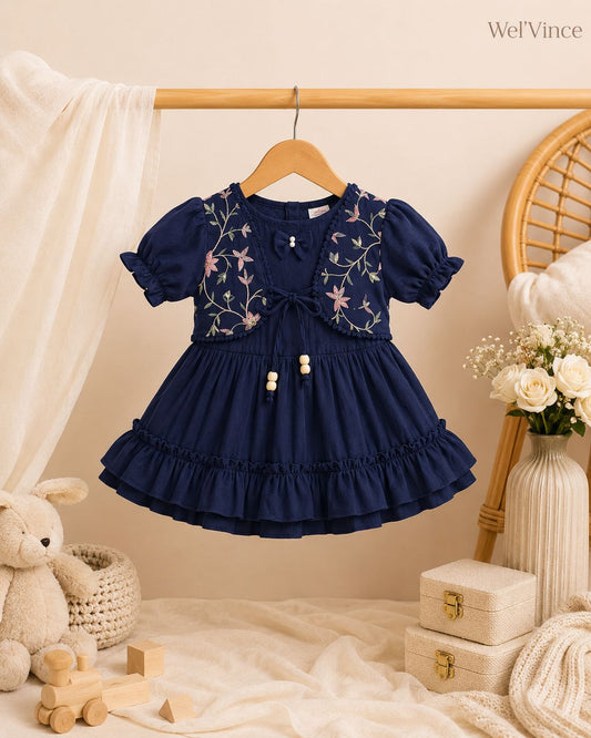 Blossom Belle Girls Summer Embroidered Dress
