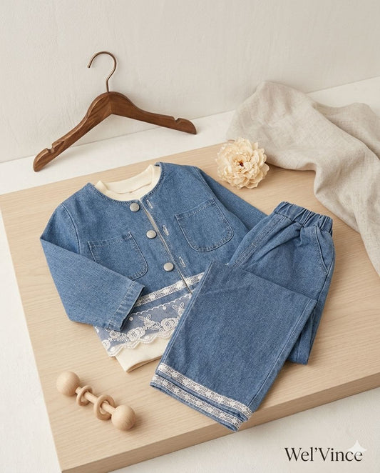 ELARA LUKE DENIM CORD SET
